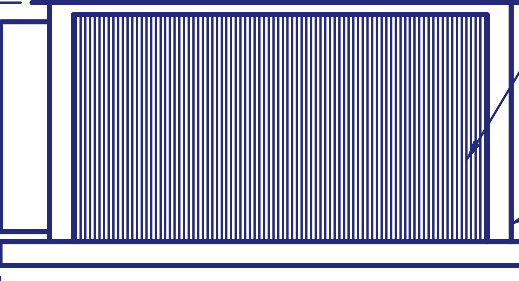 Fan coil units, line drawing
